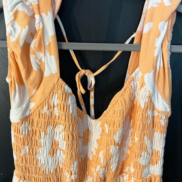 American Eagle Outfitters Orange and White Floral Dress - Picture 2 of 5